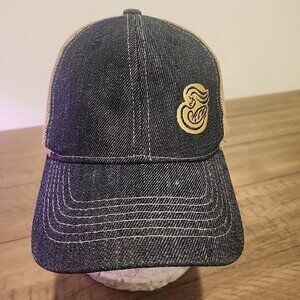 Panera Bread Trucker Hat Cap Staff Employee Denim Snapback Adjustable Uniform